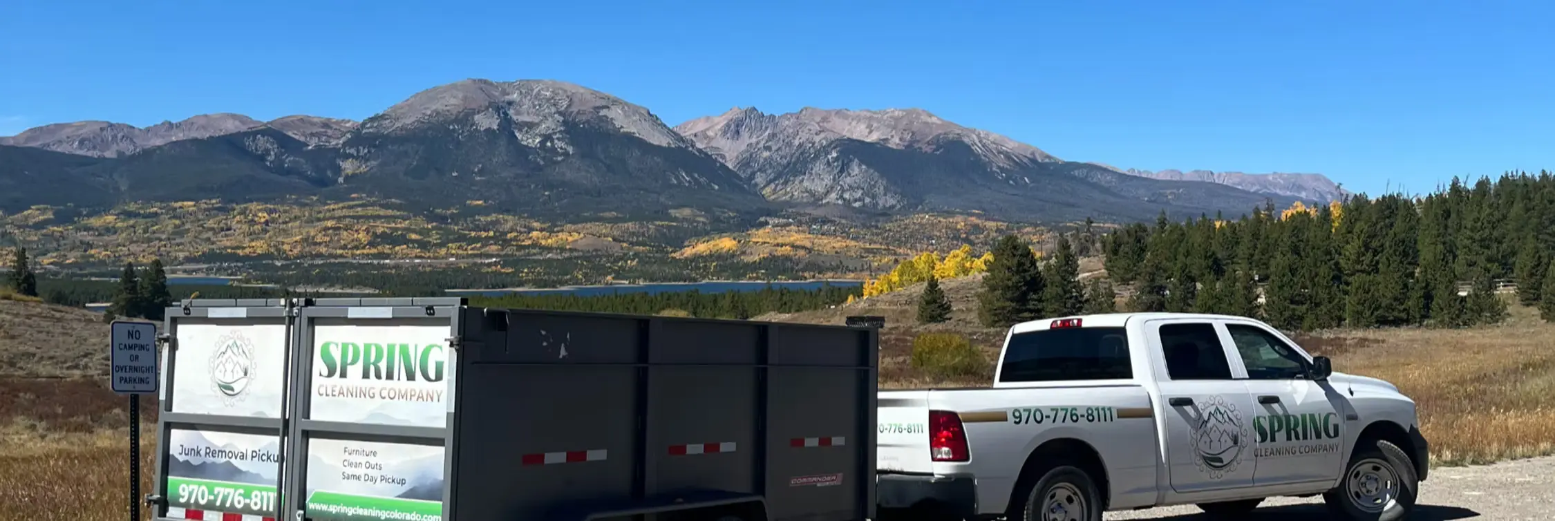 Junk removal services in Summit County Colorado - Spring Cleaning Company furniture appliance and debris removal in Breckenridge Frisco Silverthorne Dillon Keystone Blue River